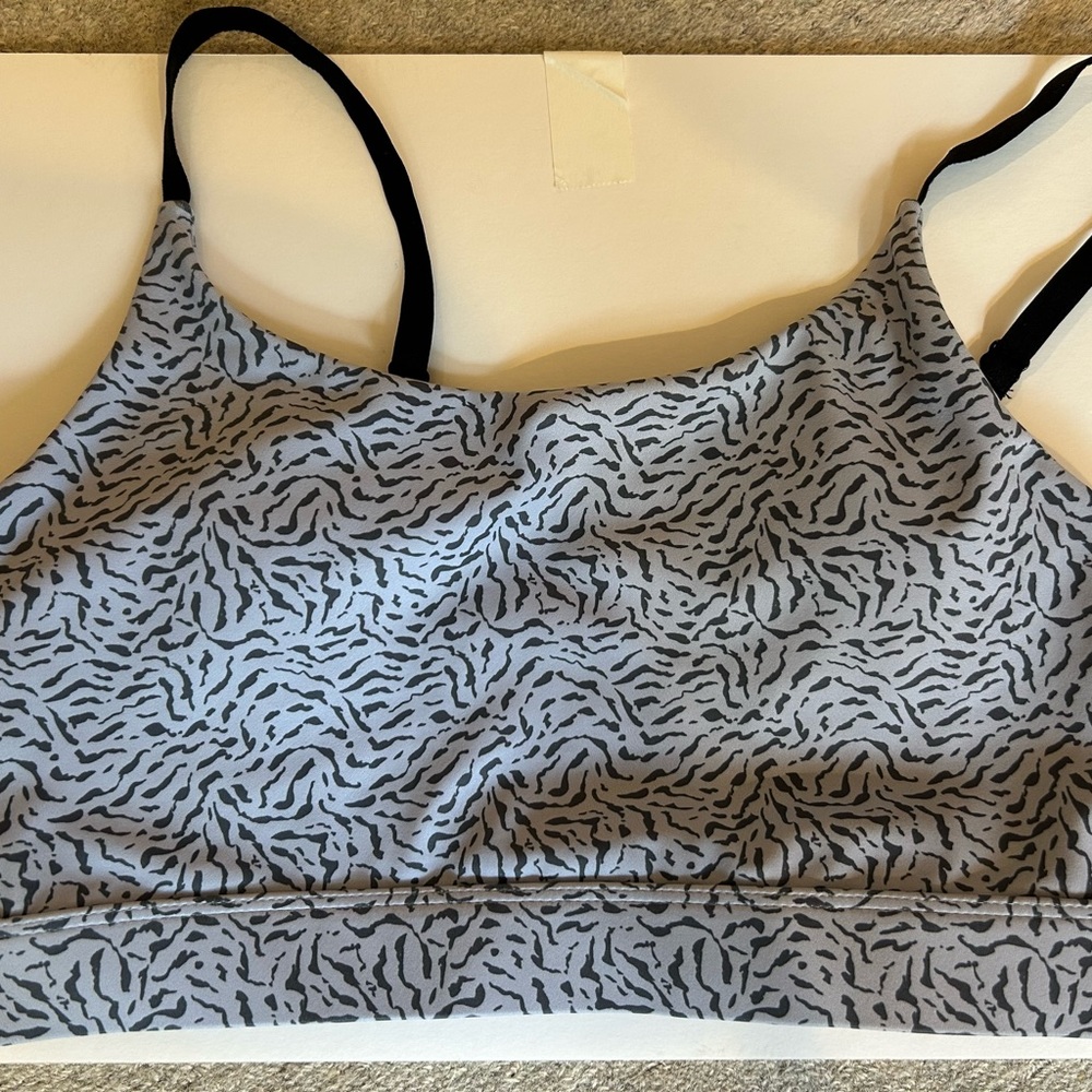 All Fenix sports Bra M/L, light blue/gray Adjustable Straps